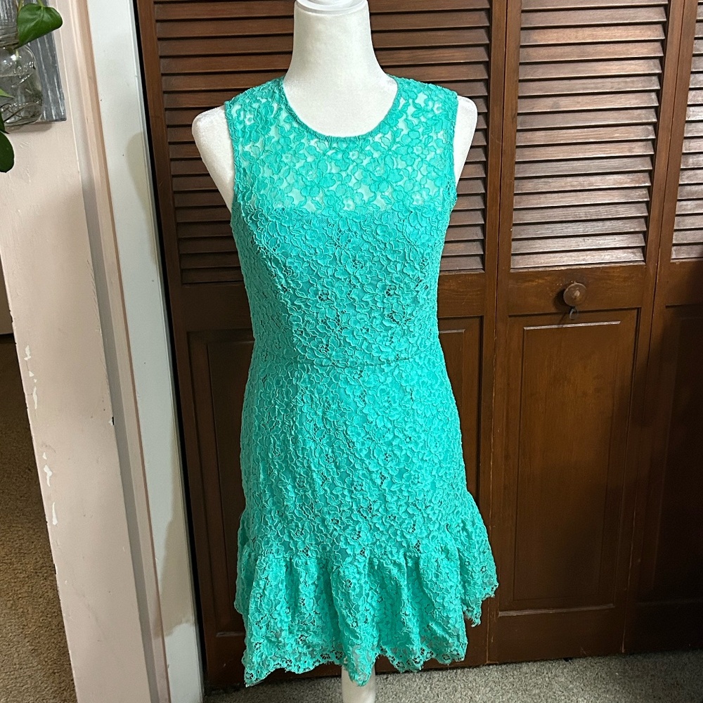 Shoshanna Judith Dress in Aqua - Size 8